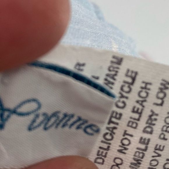 Vintage Smocked dress with roses, stripe sz 18m - Picture 4 of 6